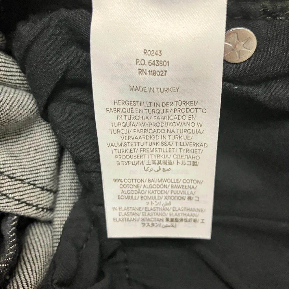 Boden Womens Size 30 High Waisted Full Length Black Straight Leg Jeans Cuffed - Picture 8 of 13